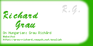 richard grau business card